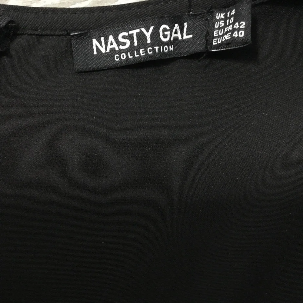 NASTY GAL Lets Net To It Mesh Fishnet Detail Mini Dress size US10 - Picture 9 of 12